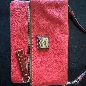 Dooney & Bourke Red and Brown Crossbody Bag